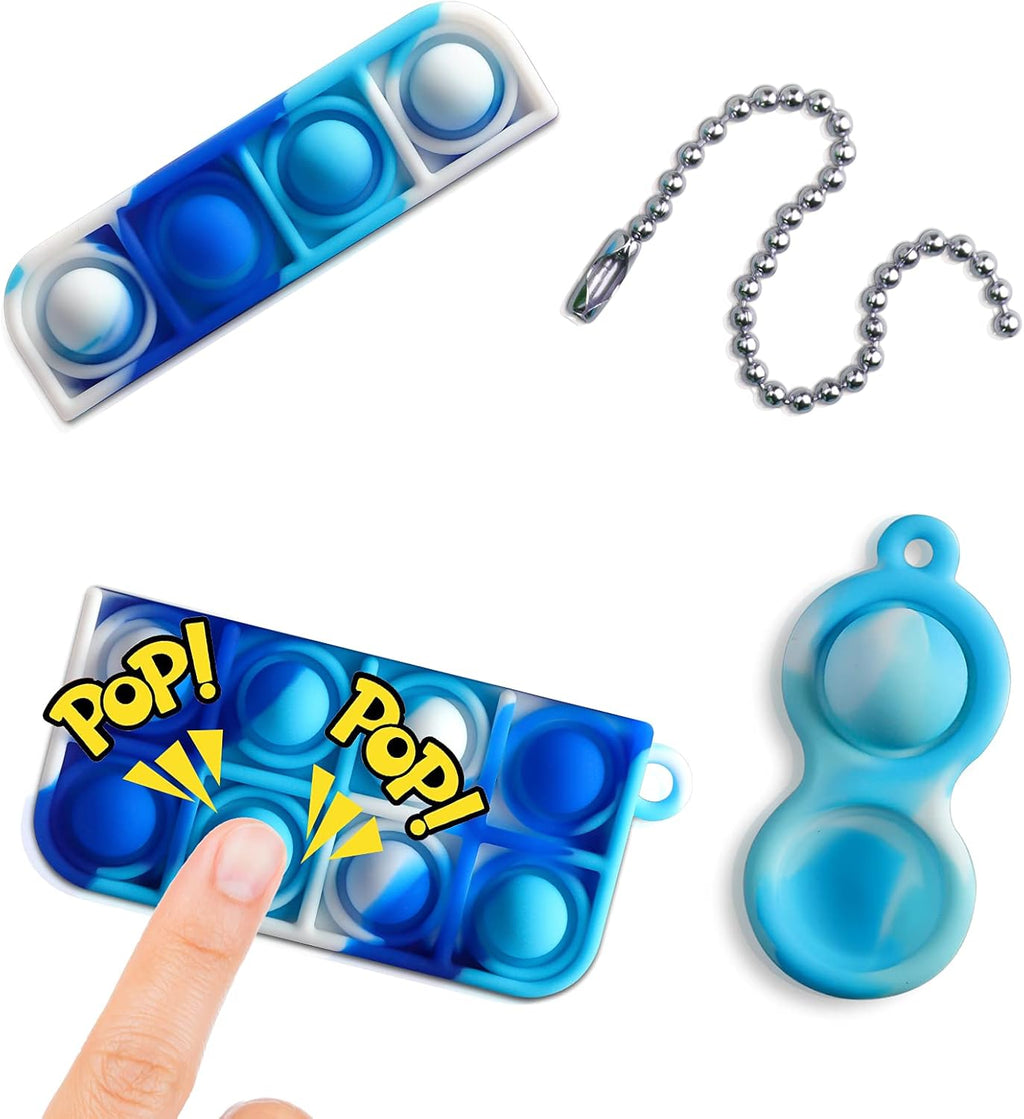 for Airpods Pro Case with Keychain Soft Silicone Apple Air Pods Pro Cover Shockproof Cases for Airpods Pro(Blue Red)