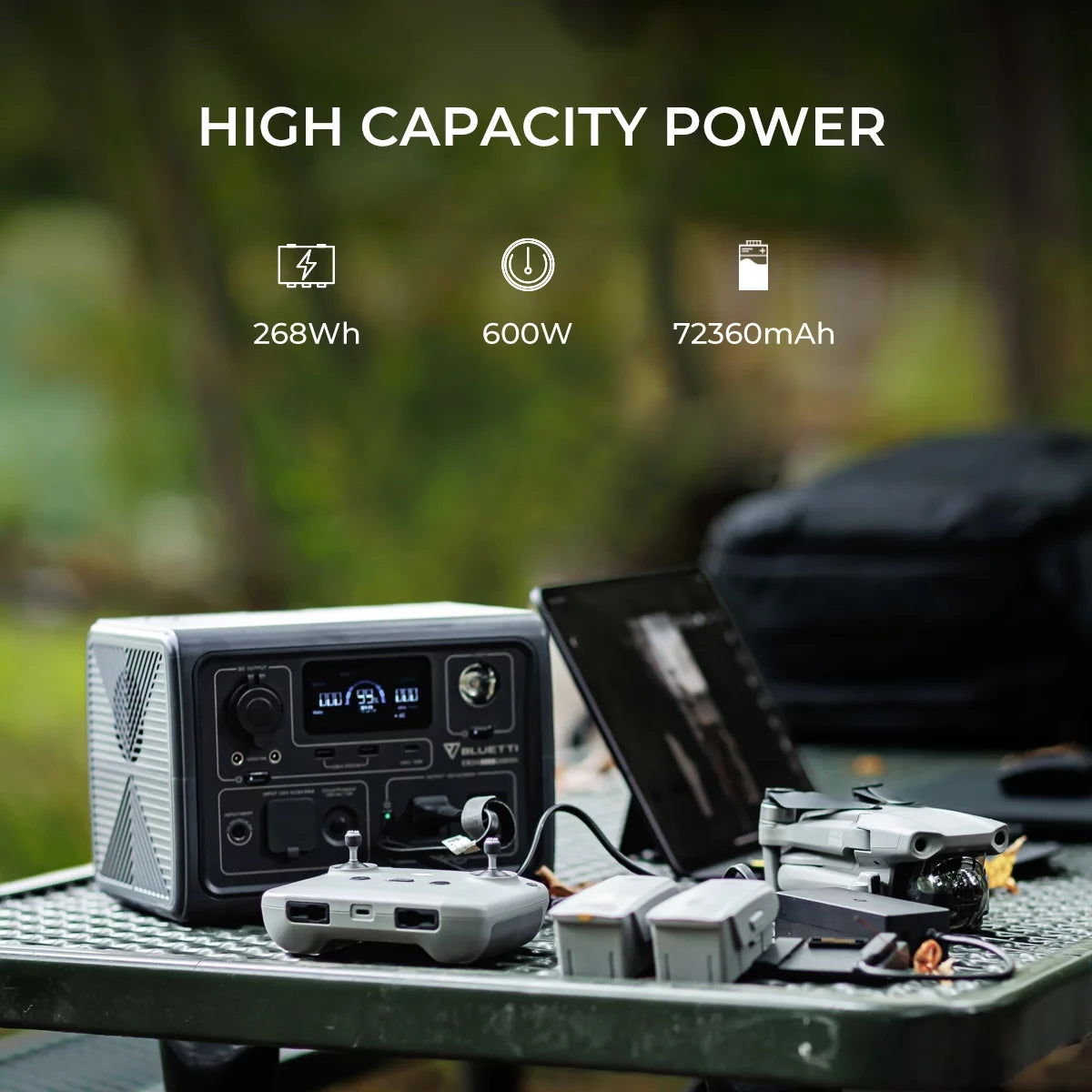 EB3A Portable Generator on Sale,600W Solar Generator, 268Wh Lifepo4 Power Station for Camping, Home Use, Emergency