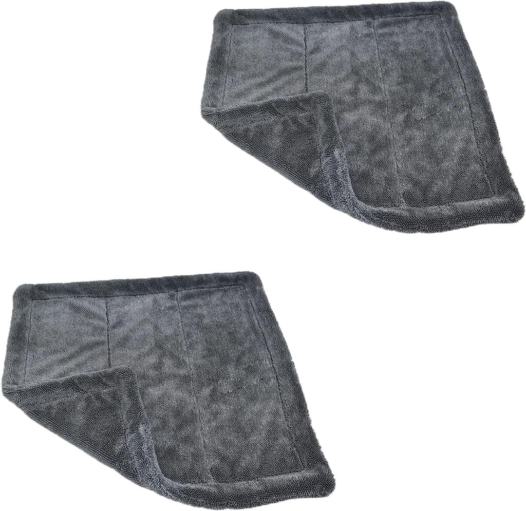 Lunara Drying Towel - Lunara Twisted-Loop Drying Towel, Streak Free Microfiber Cloth, Blackline Drying Towel, Microfiber Towels for Cars, Large Thickened Car Wash Towel (2PCS)