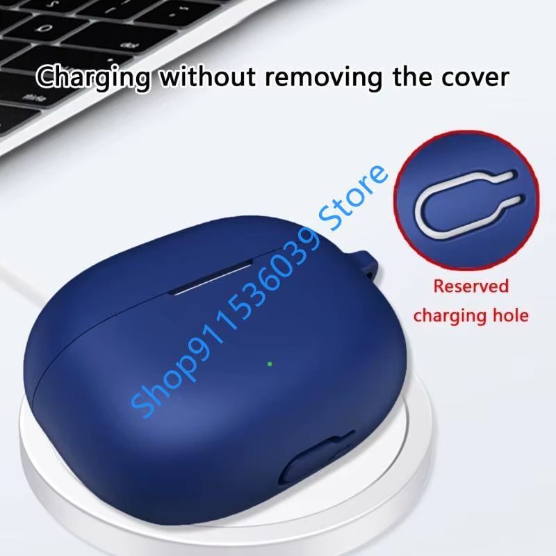 Silicone Protective Case for Realme Buds T200 Lite Earphone Cover Shell Shockproof Anti-Scratch Protect Frame Washable Dustproof