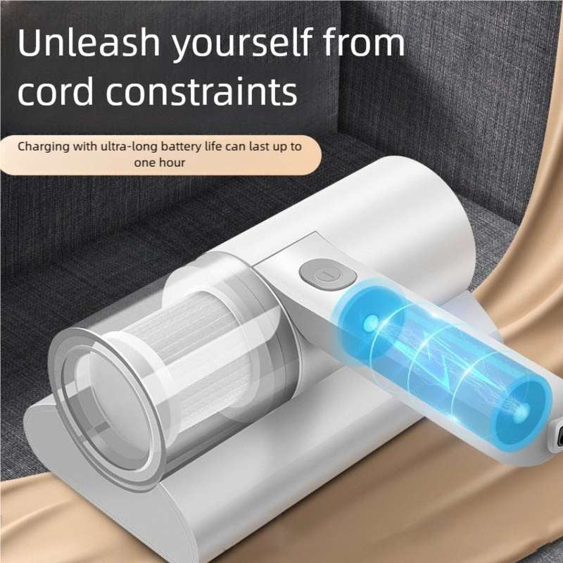 20000Pa Bed Vacuum Cleaner, Powerful Mattress Vacuum Cleaner for Mattress, Bed, Cloth Sofas, Pillows, Carpets, Handheld Cordless Vacuum Cleaner, Wireless Mite Remover Cleaning Machine